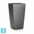 Lechuza Cubico кашпо, антрацит металлик 30-l, 30-w, 56-h