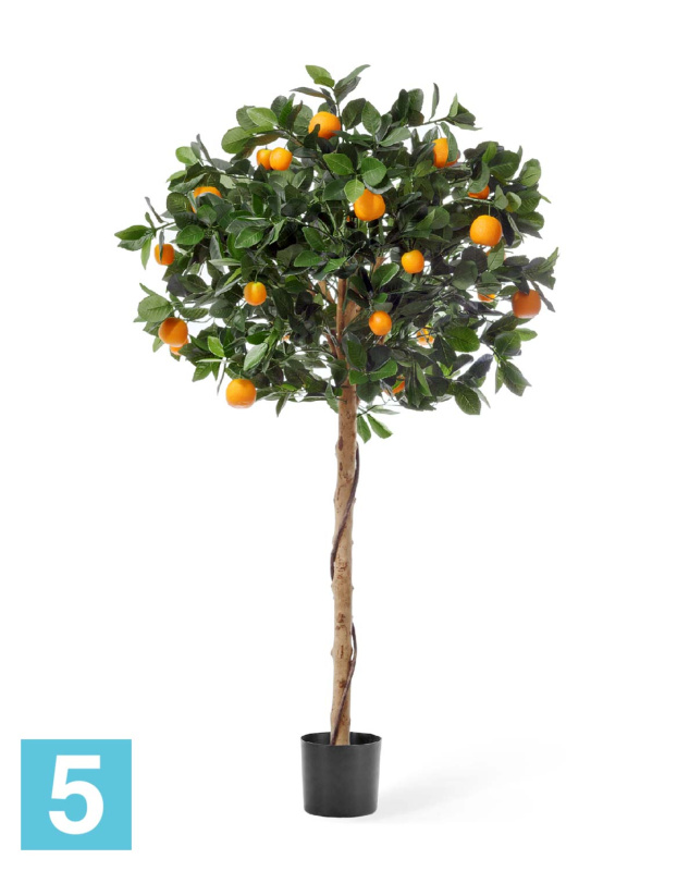 Мандарин Голден Оранж штамбовый искусственный TREEZ Collection 120h