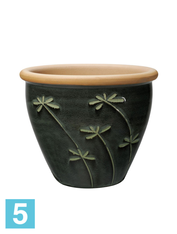 Кашпо Deroma Graminees Vaso 34 palude d-34 h-27 см