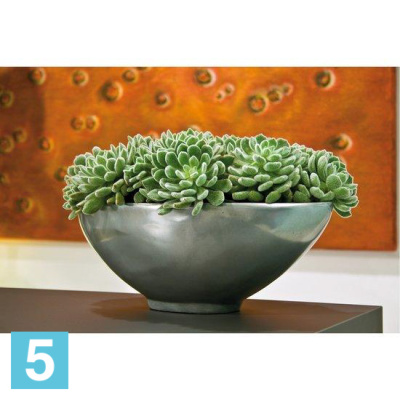 Напольное кашпо Fleur ami Loft Aluminium 69-l, 36-w, 21-h, серебряное в #REGION_NAME_DECLINE_PP#