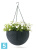 Кашпо Keter Rattan Hanging Sphere подвесное, aнтрацит 35-d, 22-h