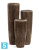 Кашпо с автополивом TREEZ Effectory Wow, Высокий конус Design, тёмное матовое золото 34-d, 75-h