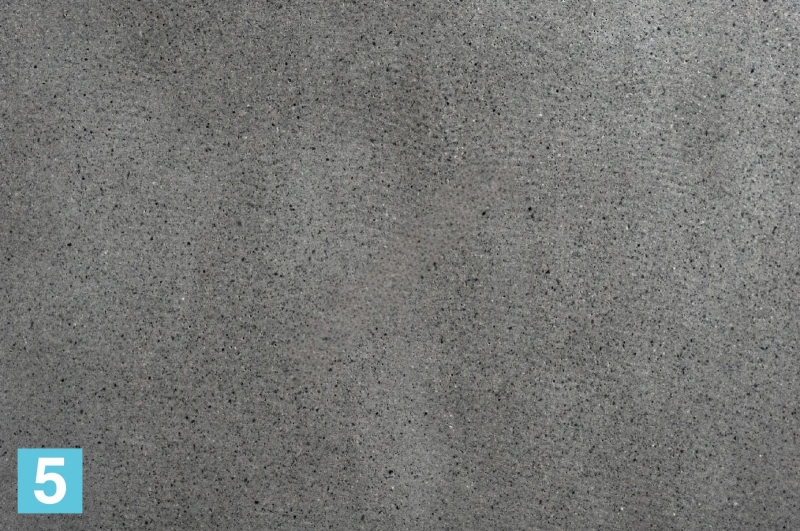Кашпо TREEZ Effectory Beton Большой округлый конус, тёмно-серый бетон 70-d, 68-h