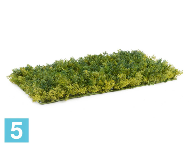 Мох Ягель зелёный микс (коврик) искусственный TREEZ Collection 50h
