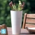 Высокое кашпо Prosperplast TUBUS SLIM SHINE, кофе 40-d, 76-h