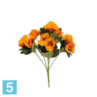 Букет Анютины глазки*7 искусственный Alseed, h-32 см., микс