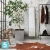 Кашпо с автополивом Lamela Juka Eco Recycled Beton, черный бетон 30-l, 30-w, 31-h