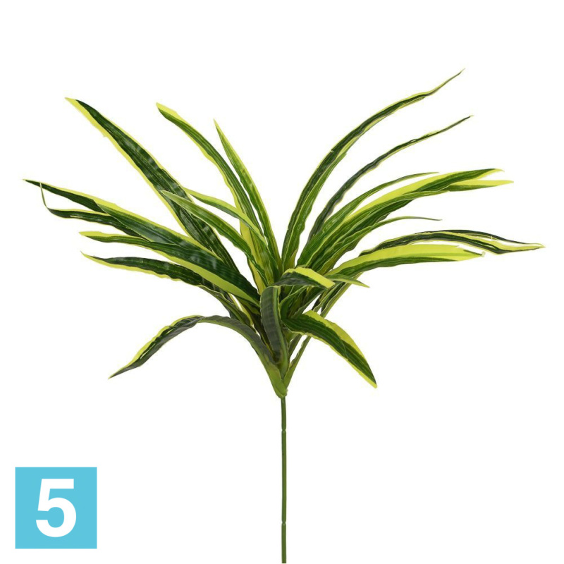 Ветка Драцены розетка искусственная искусственная Alseed, h-45  см., 2520
