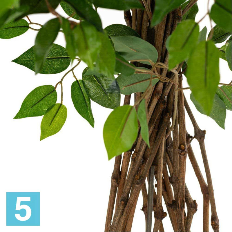 Фикус мелкий лист искусственный Alseed, h-140 см., латекс