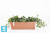 Прямоугольное кашпо Ecopots Bruges, терракотовое 65-l, 20-w, 20-h