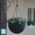 Кашпо Keter Rattan Hanging Sphere подвесное, aнтрацит 35-d, 22-h