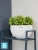 Подвесное кашпо Ola Dom Rattan, белое 34-d, 20,9-h