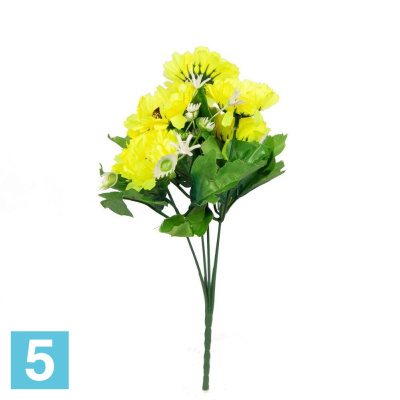 Букет маргариток*5 искусственный Alseed, h-30 см., микс