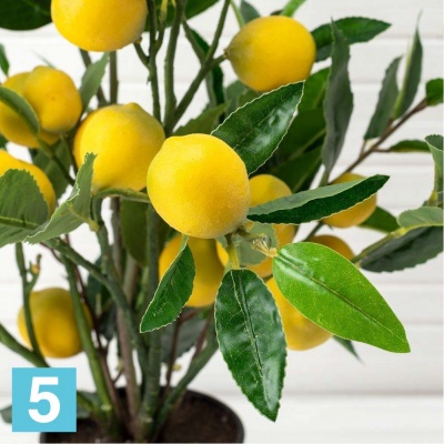 Лимон в горшке искусственный Alseed, h-60, d-11, латекс в #REGION_NAME_DECLINE_PP#