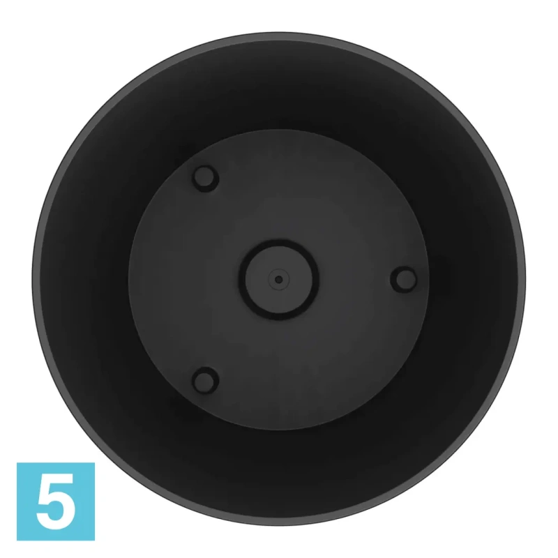 Напольное кашпо Prosperplast RATO ROUND, венге 40-d, 38-h