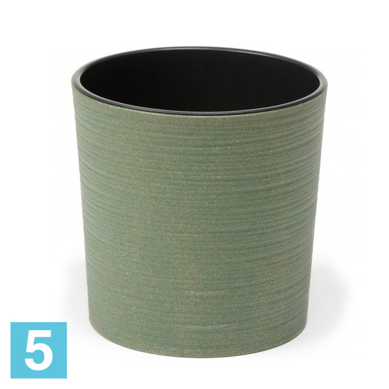 Кашпо Lamela Malwa eco Dluto, зелёное 19-d, 19,5-h