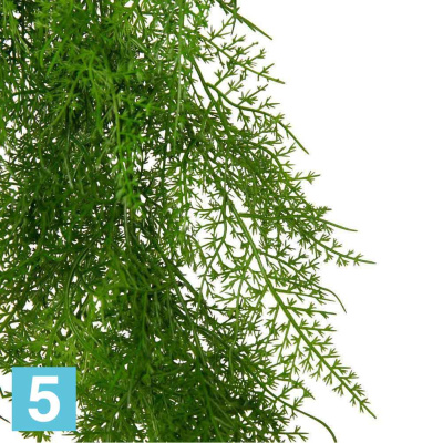 Папоротник ампельный зеленый*5ч искусственный Alseed, h-90 см., латексир.