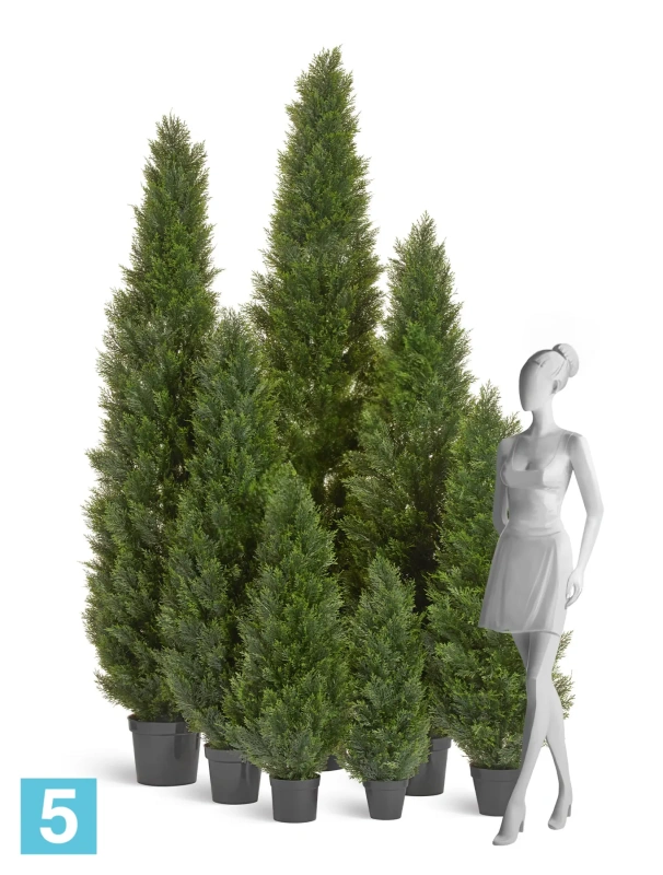 Туя искусственная TREEZ Collection Брабант пушистая уличная 210h (крона d-50, h-190)