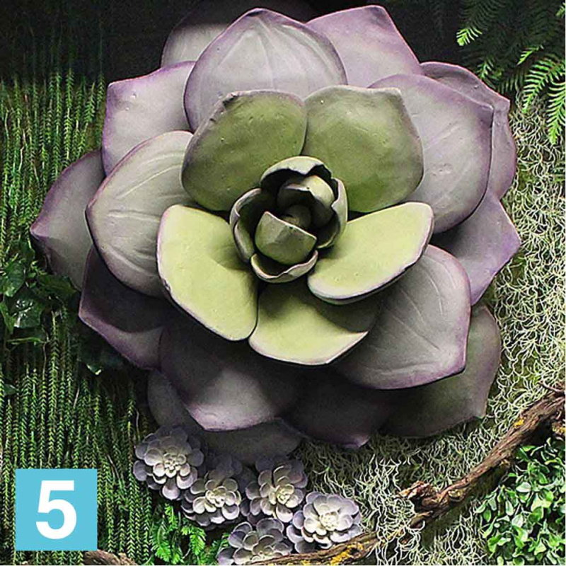 Эхеверия "Каменная Роза" большая искусственная Alseed, d-80 см.