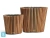 Кашпо TREEZ Effectory Timberline Конус, тёмное дерево 52-d, 45-h