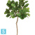 Фикус искусственный TREEZ Collection Лирата M-Style на штамбе 180h