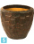 Кашпо Cascara couple relief sepia d-50 h-50 см