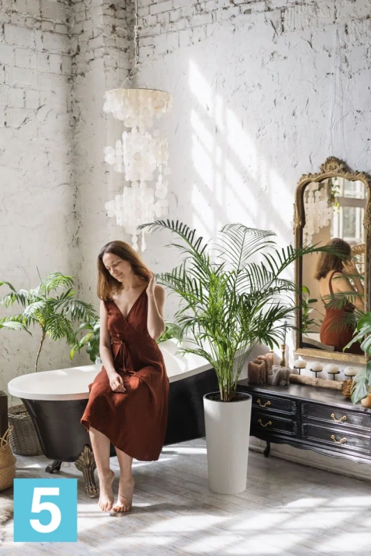 Кашпо Lamela Lilia Eco Recycled jumper, черное 25-d, 47-h