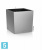 Lechuza Cube кашпо, серебристый металлик 30-l, 30-w, 30-h