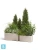 Кашпо TREEZ Effectory Beton Низкий прямоугольник, белый песок 100-l, 44-w, 45-h