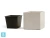Кашпо TREEZ Effectory Beton Куб, белый песок 60-l, 60-w, 60-h