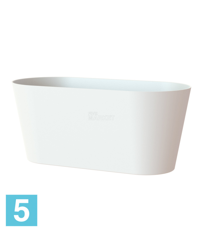 Настольное кашпо Artevasi Porto Plant Box, белое 30-l, 14-w, 13-h