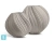 Кашпо TREEZ Effectory Dune Сферическая Design-ваза, белый песок 50-d, 52-h