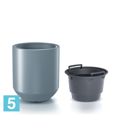 Кашпо Prosperplast HEOS, медное 39-d, 44-h