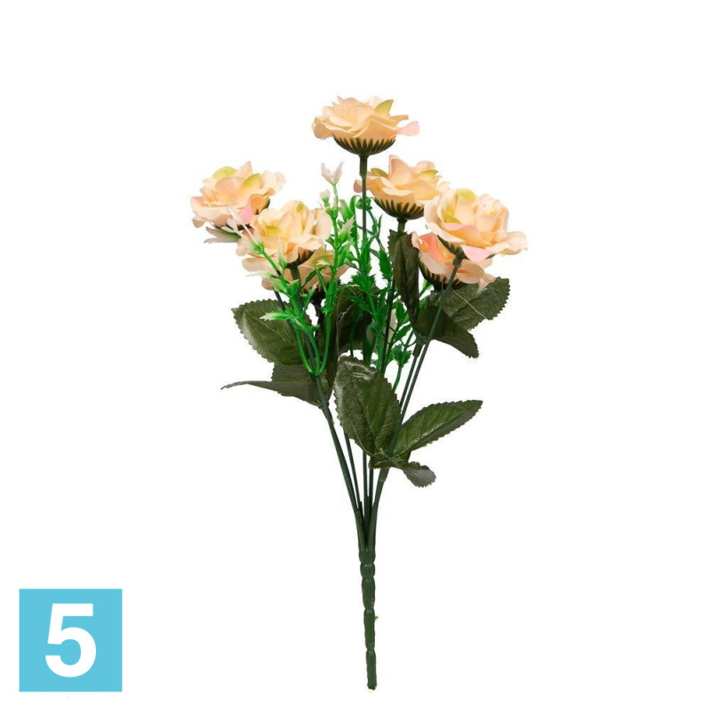 Букет роз *7 искусственный Alseed, h-30 см., микс
