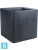 Кашпо Otium quadris, антрацит l-60 w-60 h-60 см