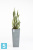 Высокое кашпо Ecopots Rotterdam-H, серое 32-l, 32-w, 70-h