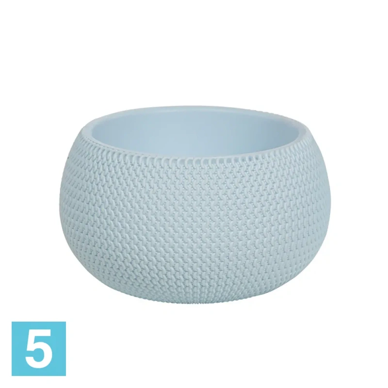 Напольное кашпо Prosperplast SPLOFY BOWL, голубое 37-d, 21-h