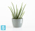 Настольное Кашпо Ecopots Stockholm, серо-голубое 16-d, 12-h
