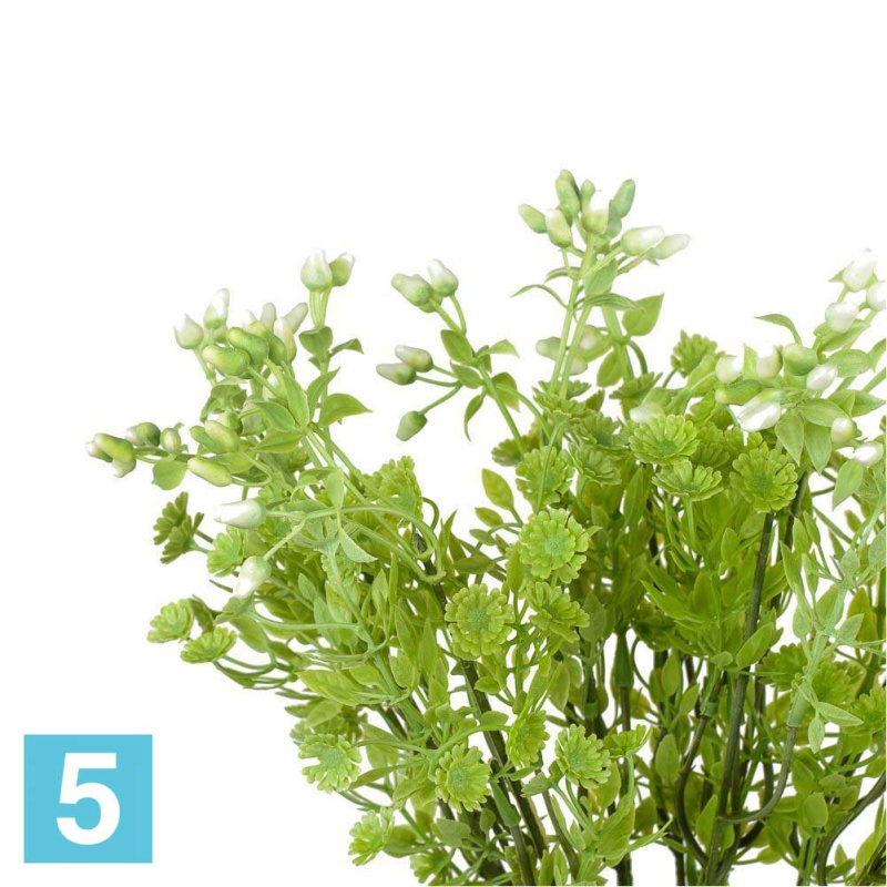 Куст гипсофилы с бутоном искусственный искусственный Alseed, микс, h-40  см.