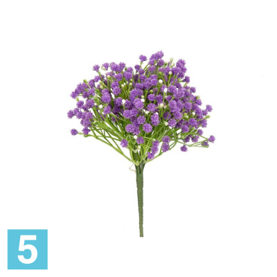 Гипсофила искусственная Alseed, силикон, букет*7ч, фиол,бел,розов