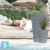 Высокое кашпо Prosperplast SAND SLIM, серое 39-d, 75-h