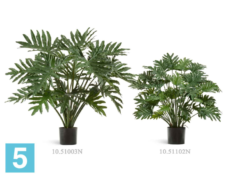 Филодендрон Ксанаду куст искусственный TREEZ Collection 75h