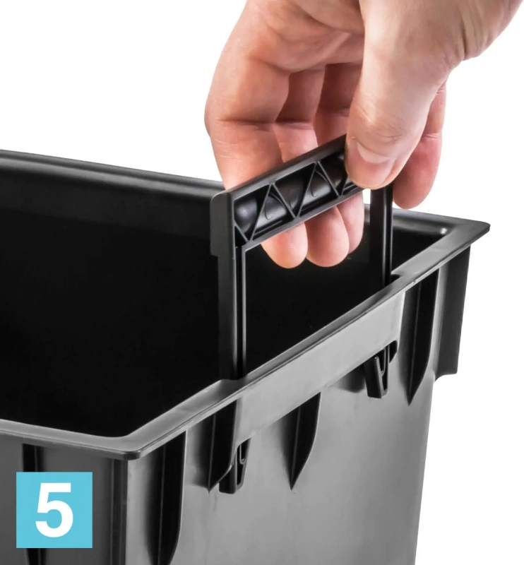 Напольное кашпо Prosperplast RATO LOW, белое 40-l, 40-w, 41-h