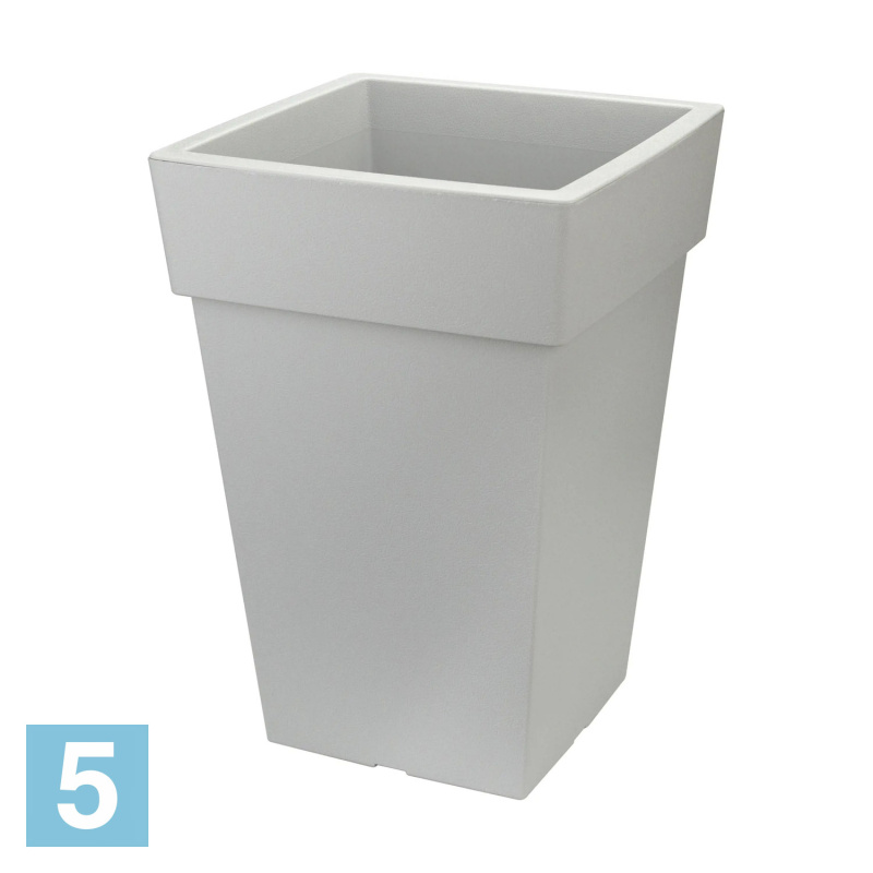 Кашпо IDEA ТУБУС квадратное, смоки 30-l, 30-w, 44-h