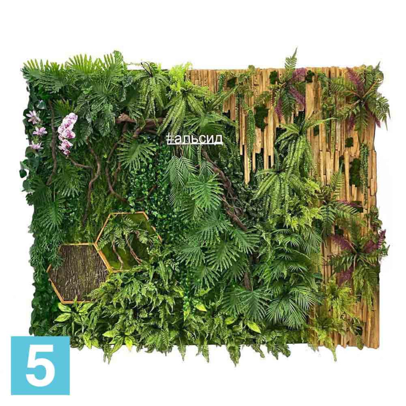 Фитостена искусственная Alseed, соты с деревом