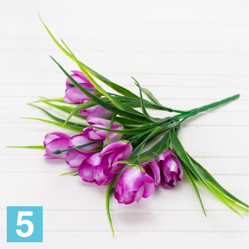 Букет тюльпанов искусственный искусственный Alseed, h-36 см., 5ч10г