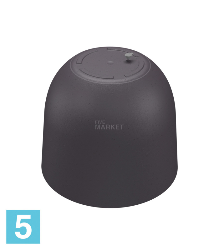 Напольное кашпо Artevasi Havana Natural, антрацит 40-d, 33-h