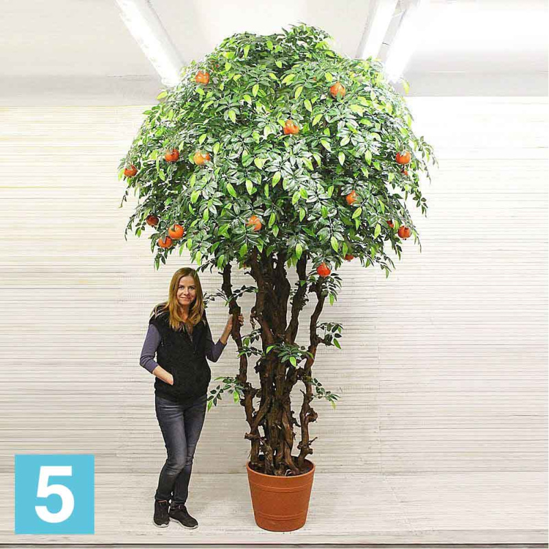 Гранат искусственный Alseed, h-300 см., светло-красный