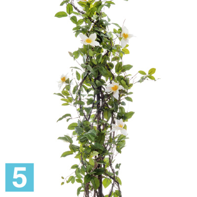 Клематис бело-розовый искусственный TREEZ Collection на лозе 150h