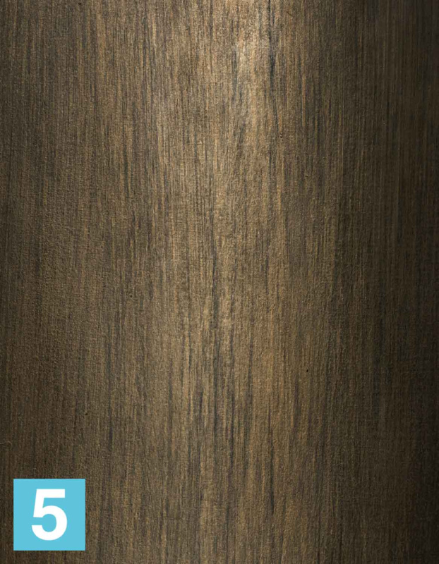 Кашпо с автополивом TREEZ Effectory Metal, Высокий конус Design, чернёная бронза 46-d, 117-h